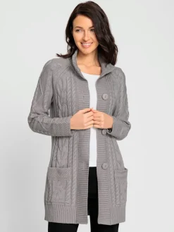 Veste longue en tricot 50% coton
