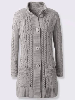 Veste longue en tricot 50% coton
