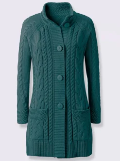 Veste longue en tricot 50% coton