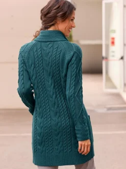 Veste longue en tricot 50% coton