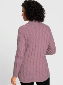 Veste longue en tricot 60% coton