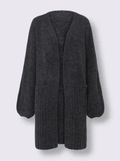 Veste longue en tricot coupe longue tendance