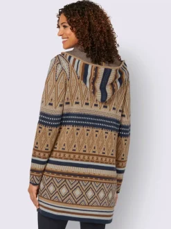 Veste longue en tricot toucher doux