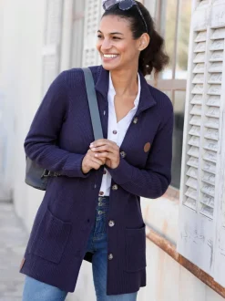 Veste longue en tricot 50% viscose