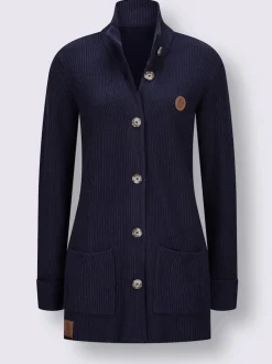 Veste longue en tricot 50% viscose