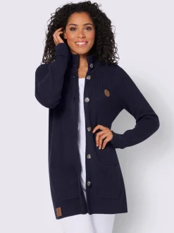 Veste longue en tricot 50% viscose