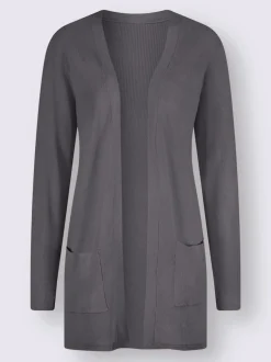 Veste longue en tricot 80% viscose