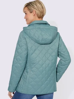 Veste matelassée à col montant et poches zippées