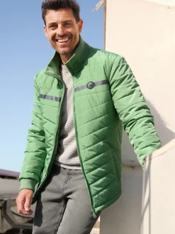 Veste matelassée piquage tendance