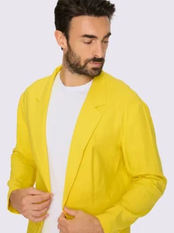 Veste mélange coton-lin estival