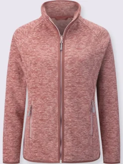 Veste polaire col montant et manches longues poches zippées