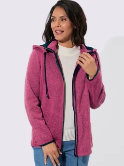 Veste polaire contrastes décoratifs