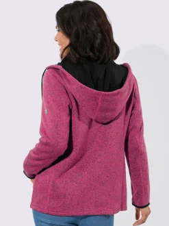 Veste polaire contrastes décoratifs