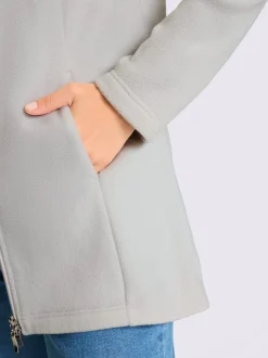 Veste polaire coupe longue affinante