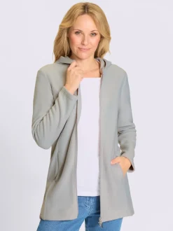 Veste polaire coupe longue affinante