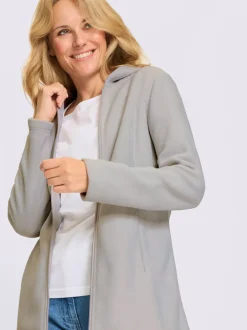 Veste polaire coupe longue affinante