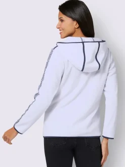 Veste polaire rayures galon tendance