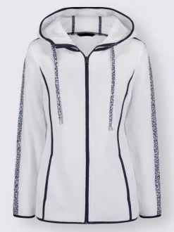 Veste polaire rayures galon tendance