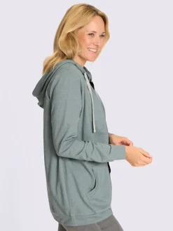 Veste sweat bel aspect chiné