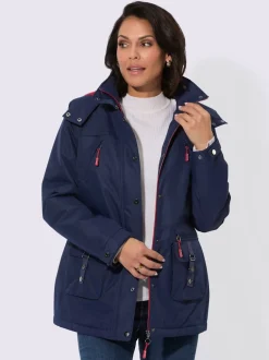 Veste technique capuche amovible réglable en largeur